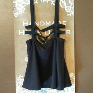 Suspender Cage Mini Skirt